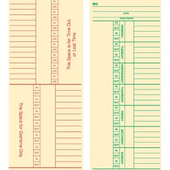 TOPS - Weekly time card - week to page - 100 sheets -