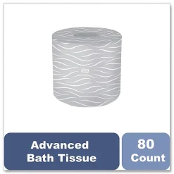 Tork® Advanced Bath Tissue, Septic Safe, 2-Ply, White, 400 Sheets/Roll, 80 Rolls/Carton