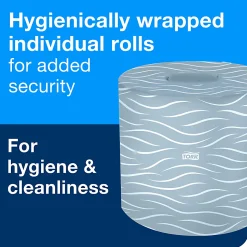 Tork T24 2-Ply Toilet Paper, Advanced, 500 Sheets Per Roll, Case Of 80 Rolls