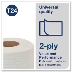 Tork® Universal Bath Tissue Universal Bath Tissue, Septic Safe, 2-Ply, White, 500 Sheets/RL, 96 RL/CT