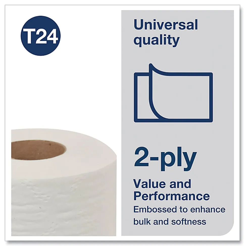 Tork® Universal Bath Tissue Universal Bath Tissue, Septic Safe, 2-Ply, White, 500 Sheets/RL, 96 RL/CT