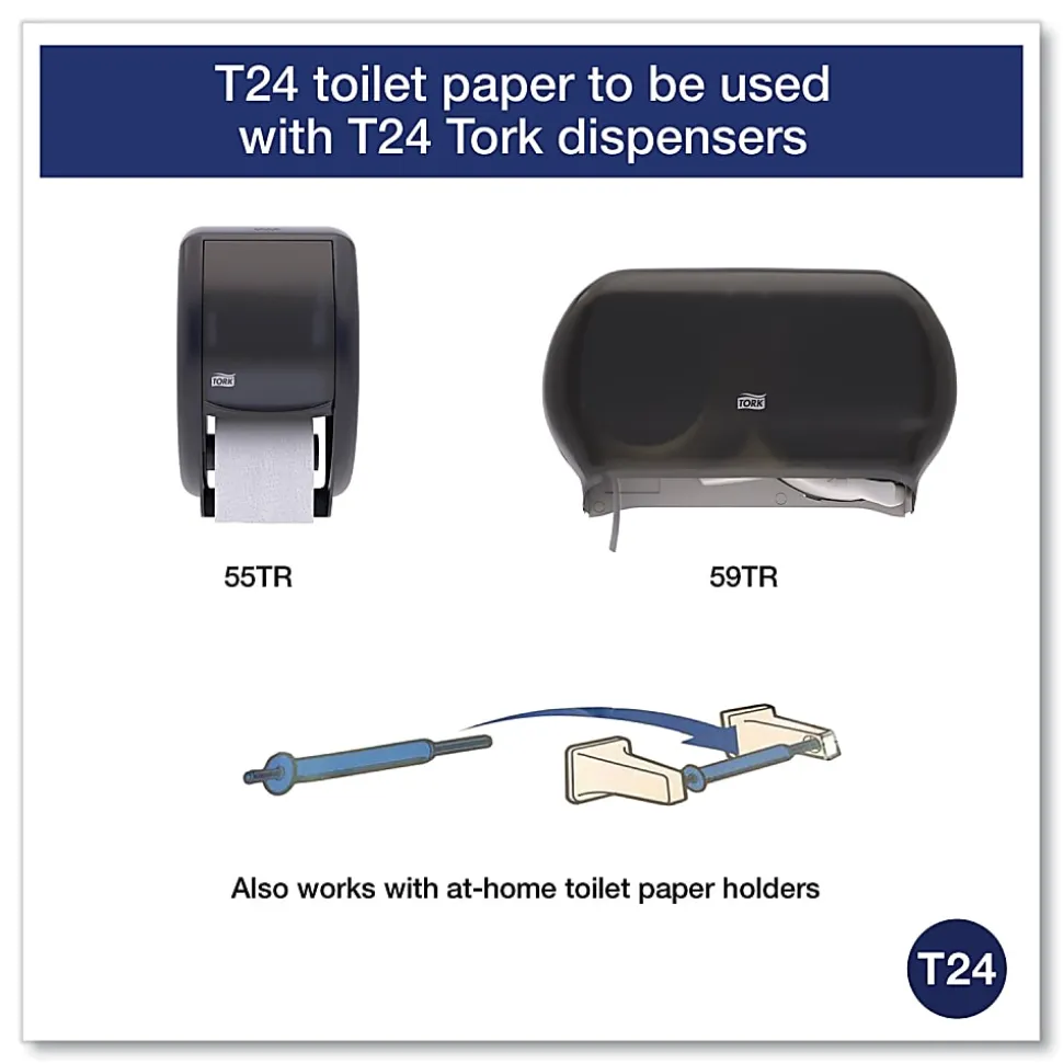 Tork® Universal Bath Tissue Universal Bath Tissue, Septic Safe, 2-Ply, White, 500 Sheets/RL, 96 RL/CT