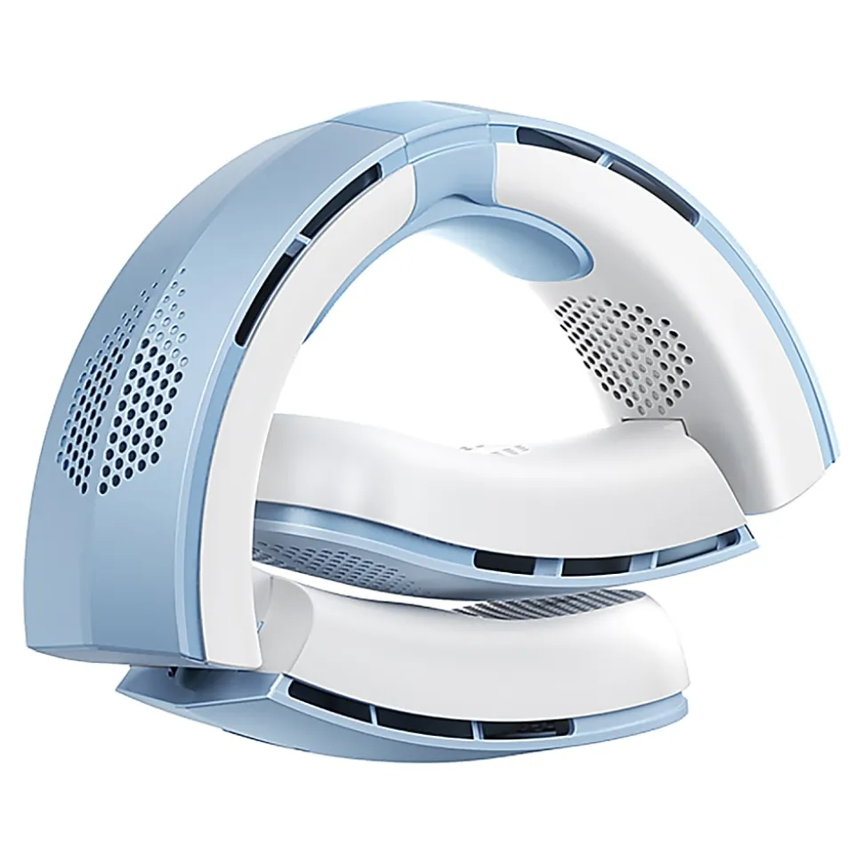 TORRAS® COOLiTE™ Foldable 4-Speed Portable Neck Fan with 4,000 mAh Battery, Light Blue
