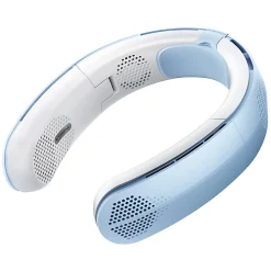TORRAS® COOLiTE™ Foldable 4-Speed Portable Neck Fan with 4,000 mAh Battery, Light Blue