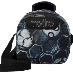 Totto Lunch Box, 8-11/16"H x 5-15/16"W x 7-1/2"D, Soccer, Total Qty 1