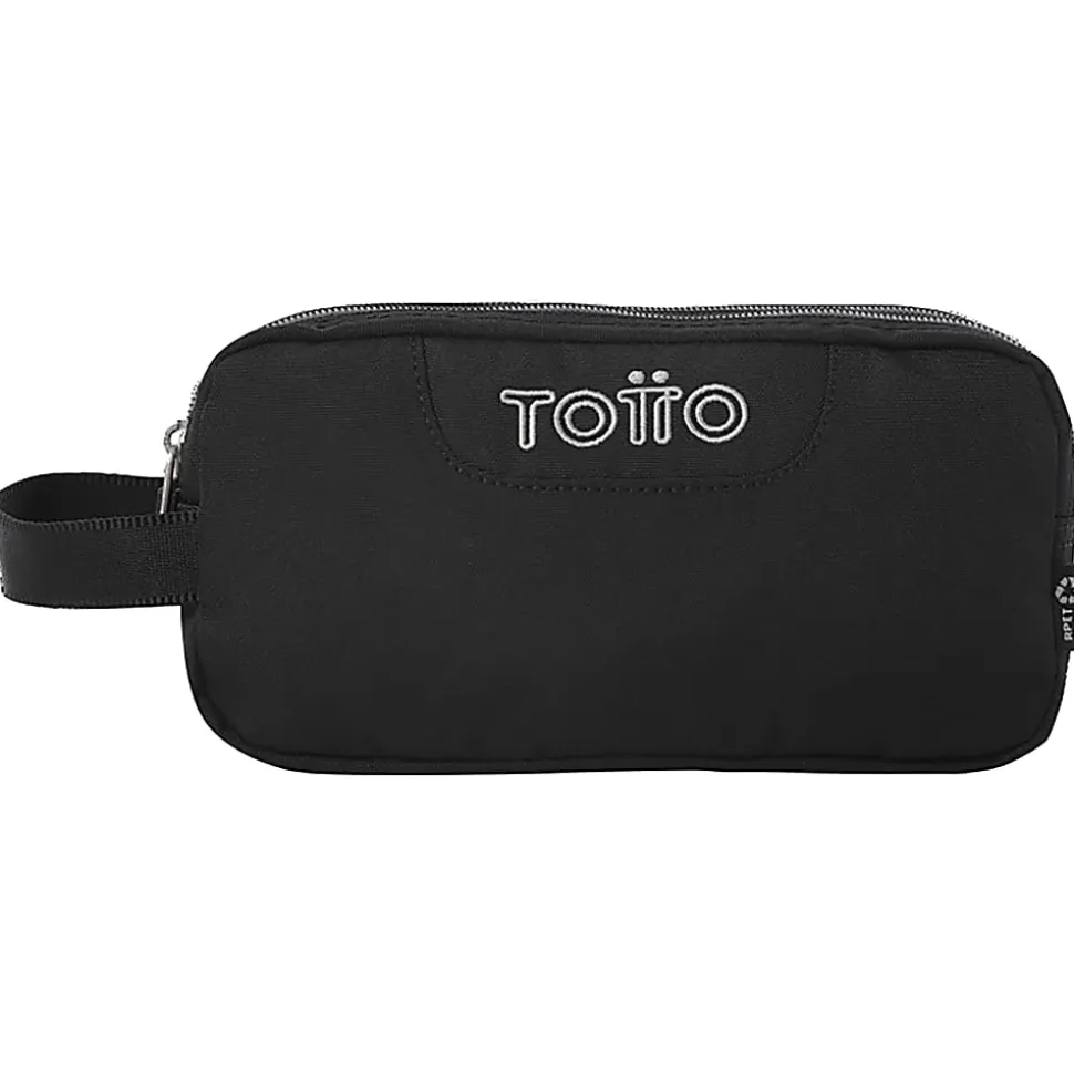Totto Pencil Case, 9-1/2"H x 3-3/8"W x 4-3/4"D, Black, Total Qty 1