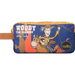 Totto Pencil Case, 9-1/16"H x 3-9/16"W x 4-3/4"D, Blue Toy Story, Total Qty 1