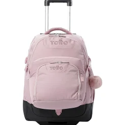 Totto Rolling Backpack, Pink, Total Qty 1