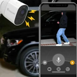 Toucan Wireless Indoor/Outdoor Weatherproof Camera With 1080p Resolution, White