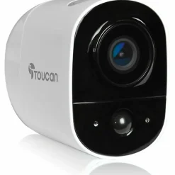 Toucan Wireless Indoor/Outdoor Weatherproof Camera With 1080p Resolution, White