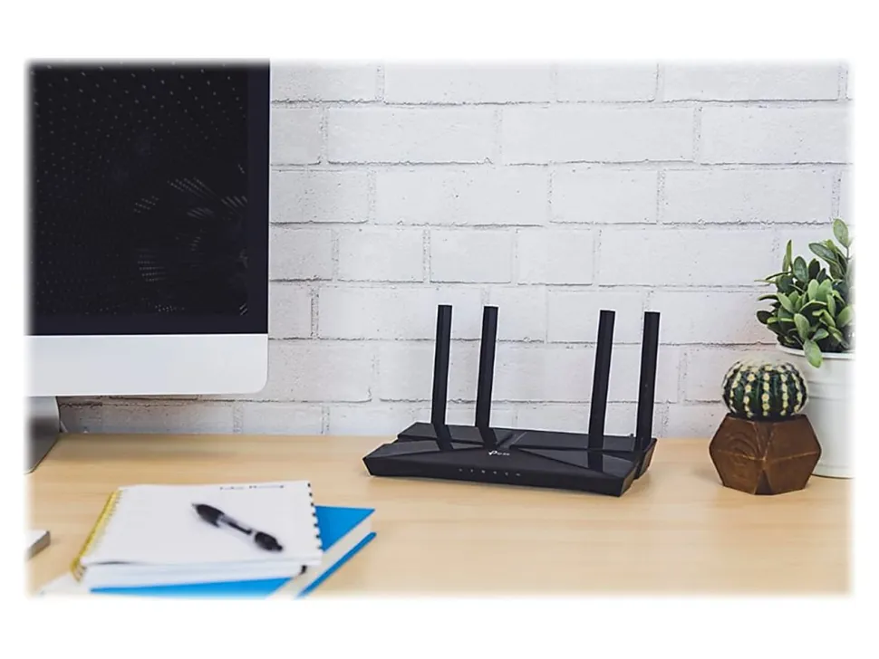 TP-LINK Archer AX1500 4-Port Wi-Fi 6 1.5 Gbps Wireless Router, Black