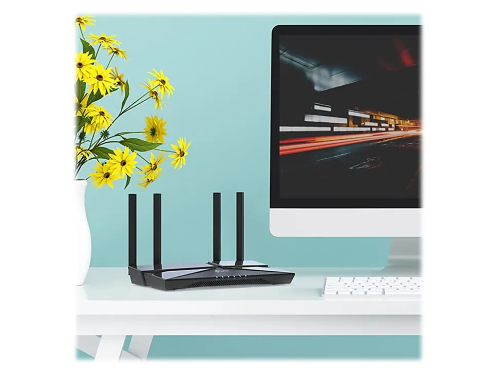 TP-LINK Archer AX1500 4-Port Wi-Fi 6 1.5 Gbps Wireless Router, Black
