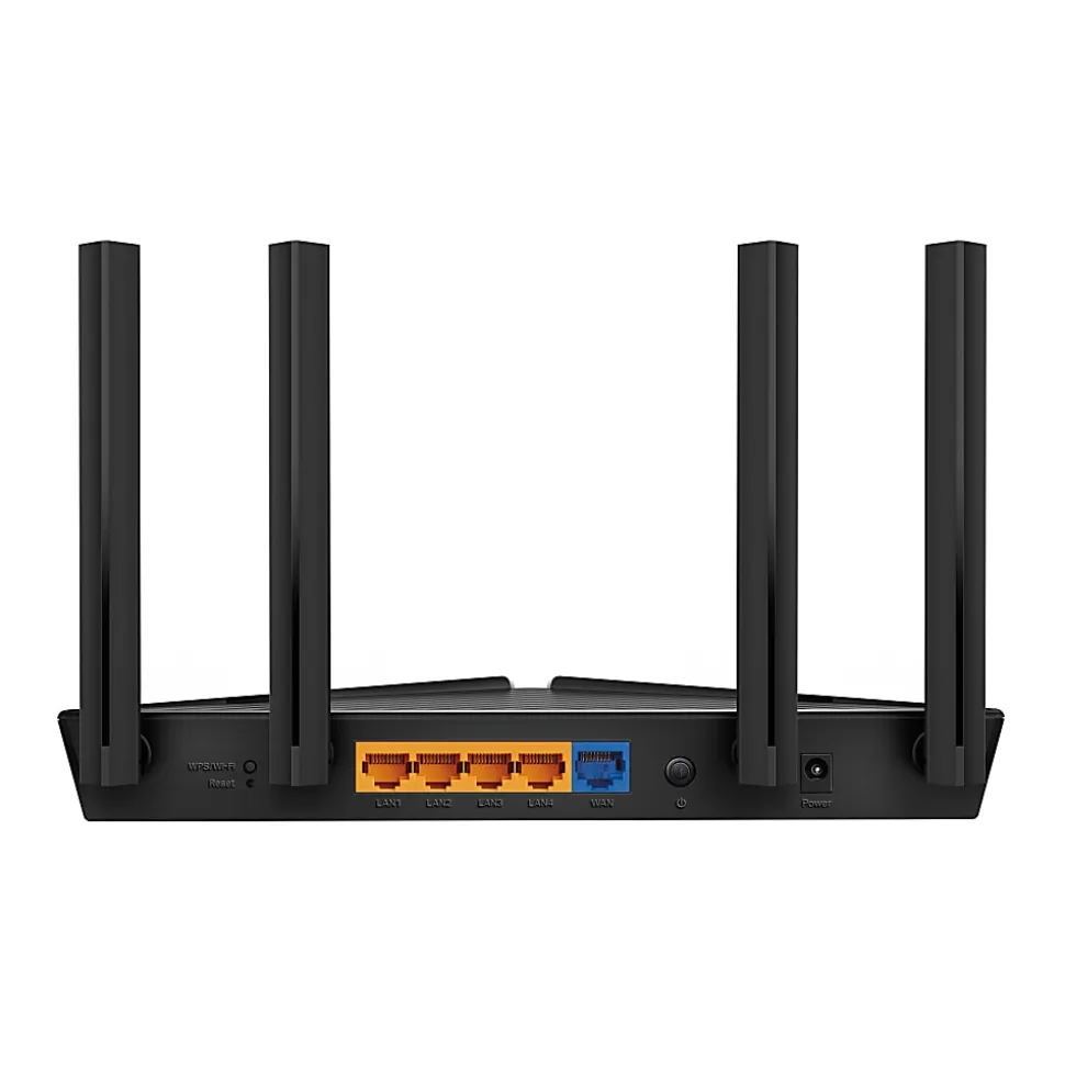 TP-LINK Archer AX1500 4-Port Wi-Fi 6 1.5 Gbps Wireless Router, Black