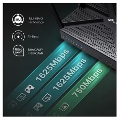 TP-LinkĀ® Archer C4000 Tri Band MU-MIMO Wireless Gateway Router
