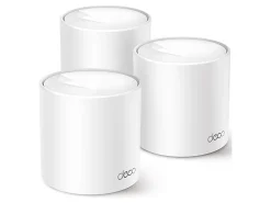 TP-Link Deco W4500 V1 - Wi-Fi system - (3 routers) - up to 5,600 sq.ft - mesh 1GbE - Wi-Fi 6 - Dual Band