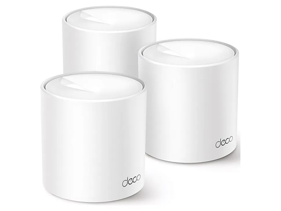 TP-Link Deco W4500 V1 - Wi-Fi system - (3 routers) - up to 5,600 sq.ft - mesh 1GbE - Wi-Fi 6 - Dual Band