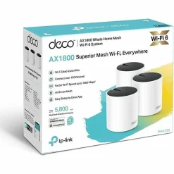 TP-Link Deco X25 Wi-Fi 6 IEEE 802.11 a/b/g/n/ac/ax Wireless Router - Dual Band - 2.40 GHz ISM Band - DECOX253PACK