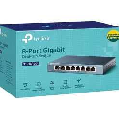 TP-Link® 8-Port Gigabit Ethernet Desktop Switch, TL-SG108