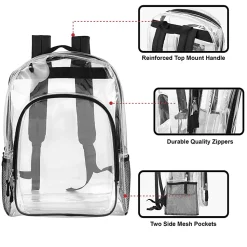 Trailmaker Backpack, Clear/Black