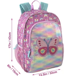 Trailmaker Backpack, Pink Butterfly, Total Qty 1