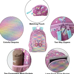 Trailmaker Backpack, Pink Butterfly, Total Qty 1