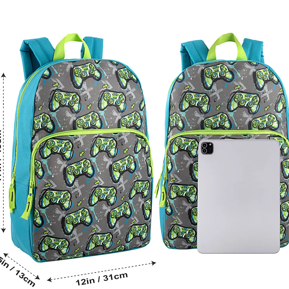 Trailmaker Backpacks With 20-Piece School Supply Kits, Assorted, Total Qty 24