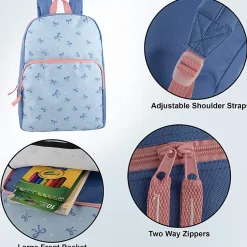 Trailmaker Backpacks With 20-Piece School Supply Kits, Assorted, Total Qty 24