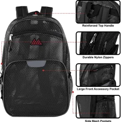 Trailmaker Backpack With Reflective Strip, Black