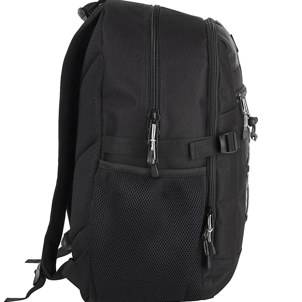 Trailmaker Bungee Backpack With 17" Laptop Sleeve, Black