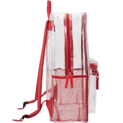 Trailmaker Classic Clear Backpacks, Assorted Trim, Case Of 24 Backpacks