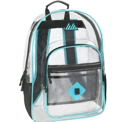 Trailmaker Clear Backpack, Turquoise Trim
