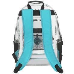 Trailmaker Clear Backpack, Turquoise Trim
