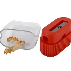 Trailmaker Dome Single Hole Handheld Pencil Sharpeners, 2-1/4”H x 5/16"W x 1-1/2”D, Assorted Colors, Pack Of 100 Sharpeners