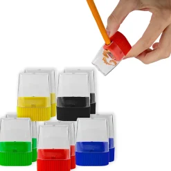 Trailmaker Dome Single Hole Handheld Pencil Sharpeners, 2-1/4”H x 5/16