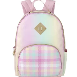 Trailmaker Emma & Chloe Vegan Leather Backpack, Pink/Plaid