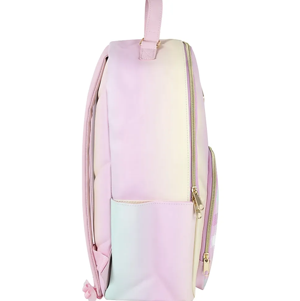 Trailmaker Emma & Chloe Vegan Leather Backpack, Pink/Plaid