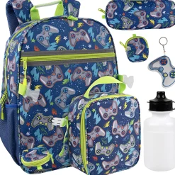 Trailmaker 6-in-1 Backpack Set, Blue Gamer, Total Qty 1