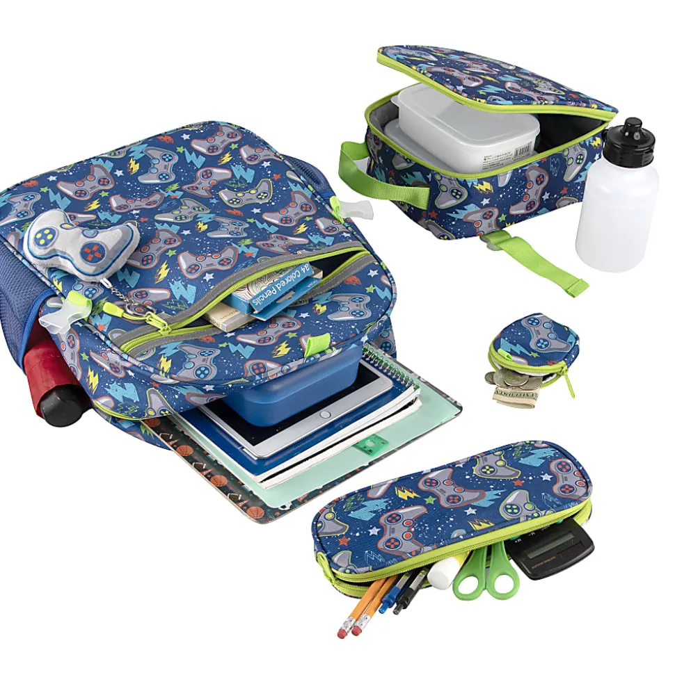 Trailmaker 6-in-1 Backpack Set, Blue Gamer, Total Qty 1