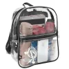 Trailmaker Mini Stadium Approved Backpack, 12”H x 10”W x 4”D, Clear/Black
