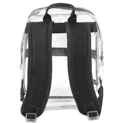 Trailmaker Mini Stadium Approved Backpack, 12”H x 10”W x 4”D, Clear/Black