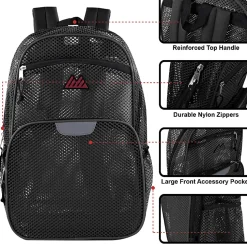 Trailmaker 8699 Pro Jersey Reflective Mesh Backpacks, Assorted Colors, Pack Of 24 Backpacks