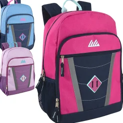 Trailmaker Reflective Backpacks, Assorted Colors, Set of 24 Backpacks, 2715Q24