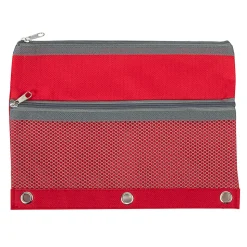 Trailmaker 3-Ring Binder Pencil Cases With Mesh Pockets, 7
