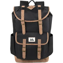 Trailmaker Scout Deluxe Drawstring Backpack, Black