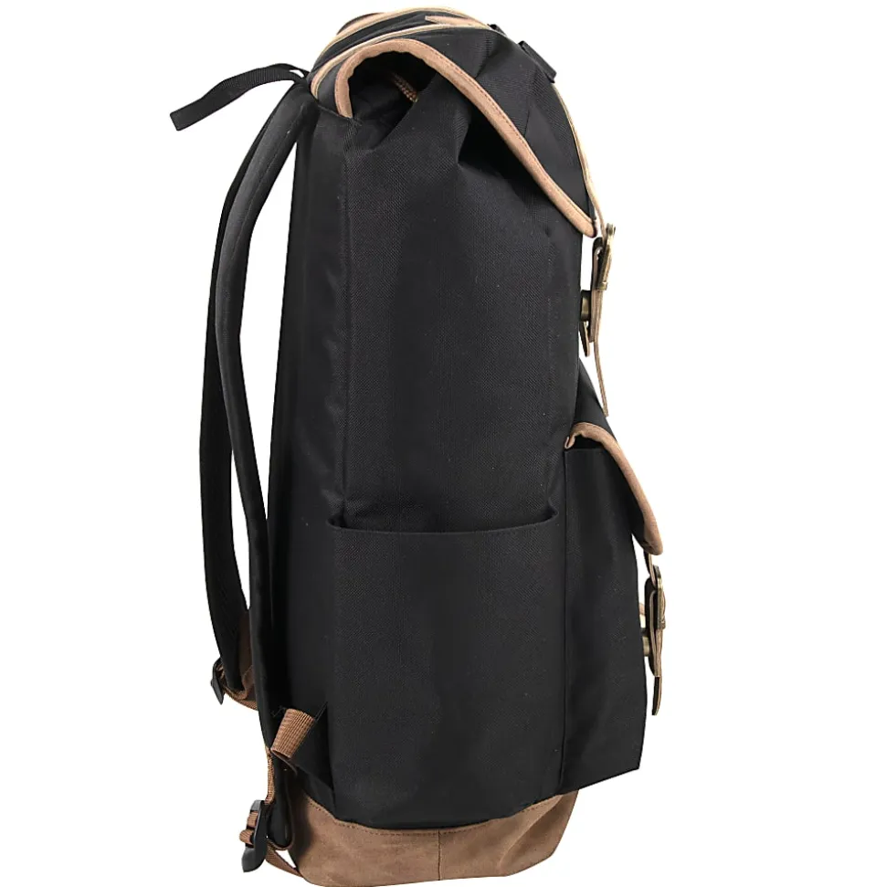 Trailmaker Scout Deluxe Drawstring Backpack, Black