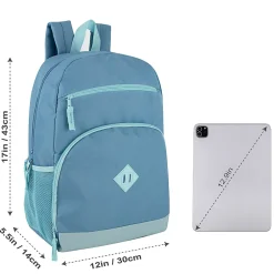 Trailmaker 2-Tone Backpacks, Assorted Colors, Girl, Case Of 24 Backpacks