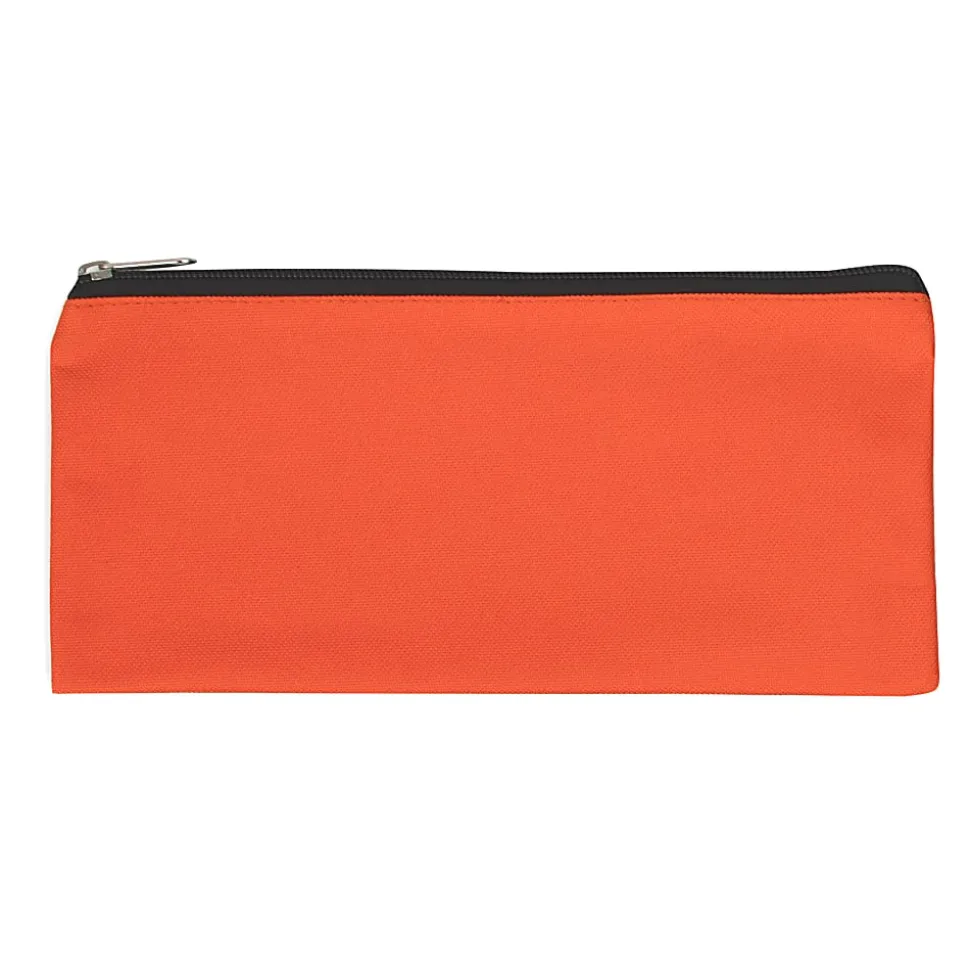Trailmaker Ziptop Pencil Cases, 4-1/2”H x 1-“W x 1/2”D, Assorted Colors, Pack Of 100 Cases