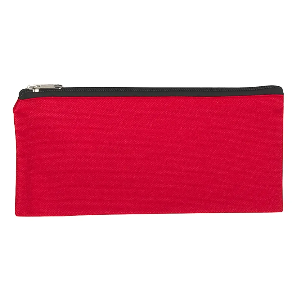 Trailmaker Ziptop Pencil Cases, 4-1/2”H x 1-“W x 1/2”D, Assorted Colors, Pack Of 100 Cases