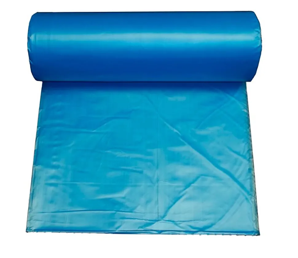 Trash Liners, 0.55 Mils, 33 Gallon, Blue, Carton Of 250