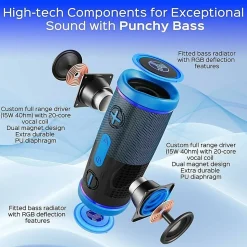 TREBLAB HD77BL Wireless Bluetooth Speaker